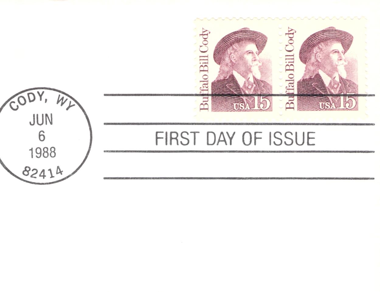 Buffalo Bill Cody USA 1916 FDC