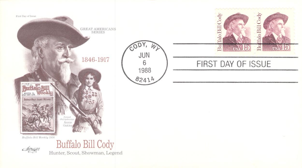 Buffalo Bill Cody USA 1916 FDC