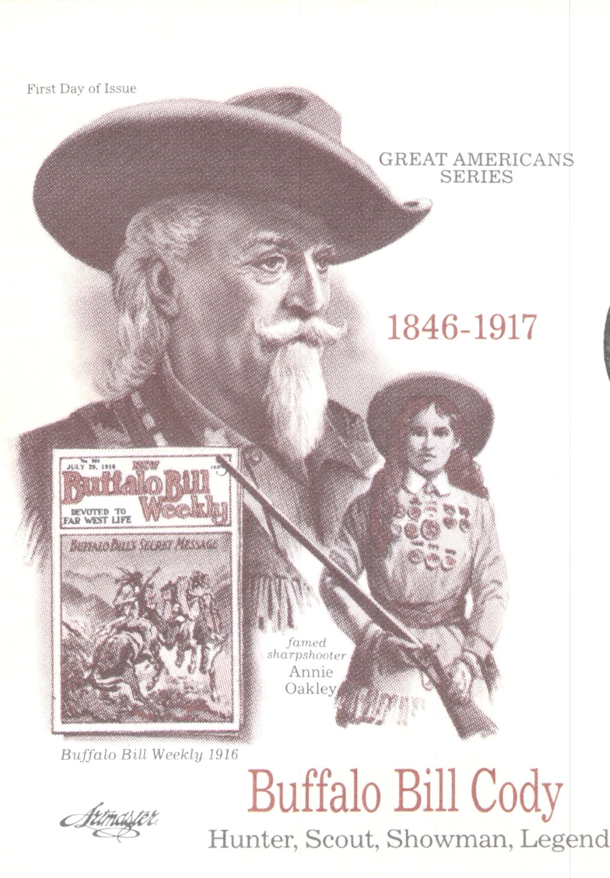 Buffalo Bill Cody USA 1916 FDC
