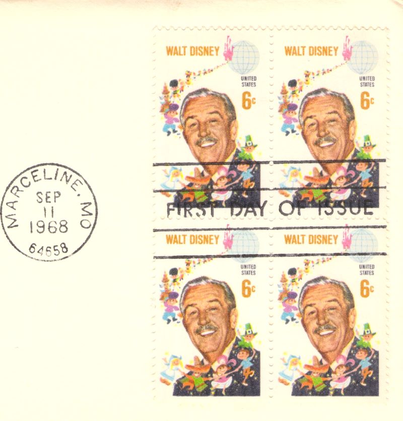 Walt Disney United States FDC 1968