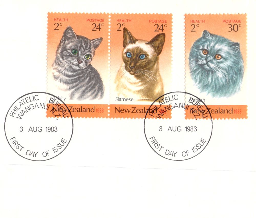 New Zealand Cats FDC1983 