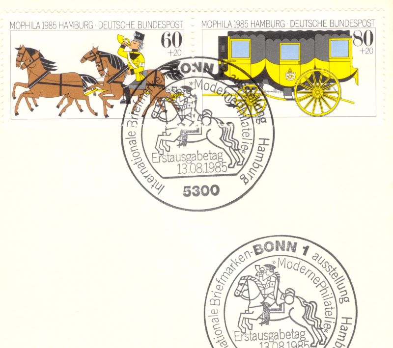 Mophila 1985 Hamburg German Federal Post FDC
