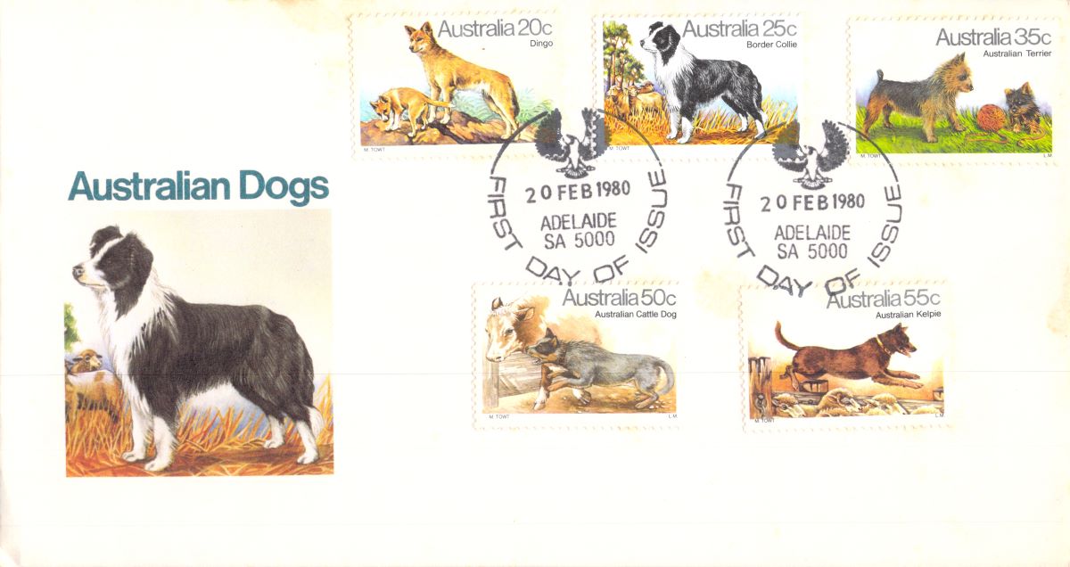 Australian Dogs FDC 1980
