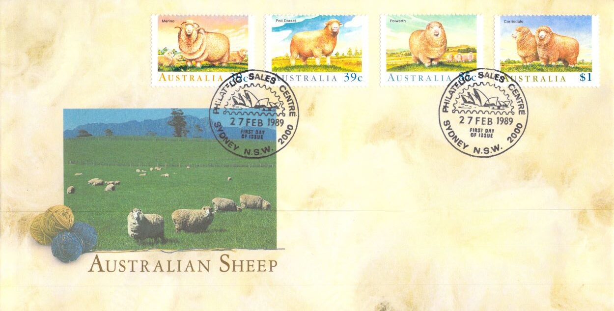 Australian sheep 1989 FDC