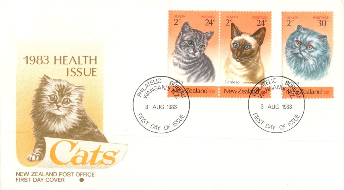 New Zealand Cats FDC1983