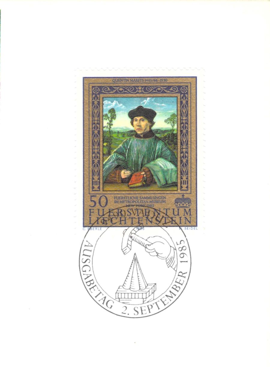 1985 German Principality of Liechtenstein Postcard