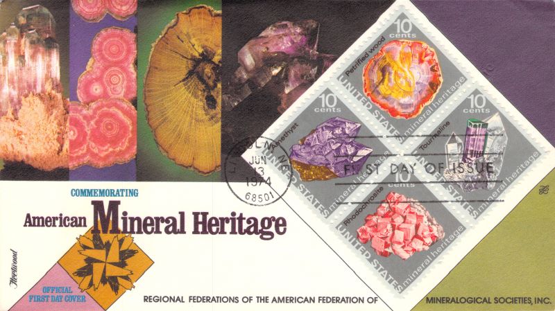 1974 American Mineral Heritage First Day Cover