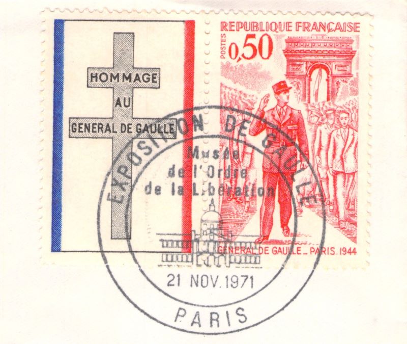Tribute To General De Gaulle FDC France1971