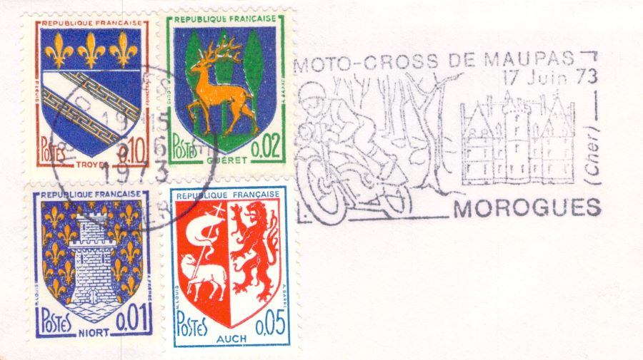 France FDC Motocross de Maupas 1973