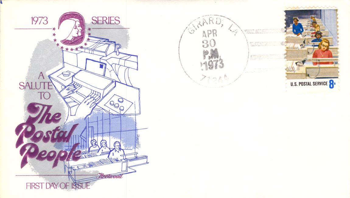 A Salute to the Postal People 1973 USA FDC