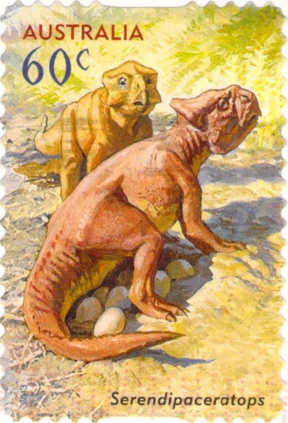 Serendipaceratops Australia Stamp