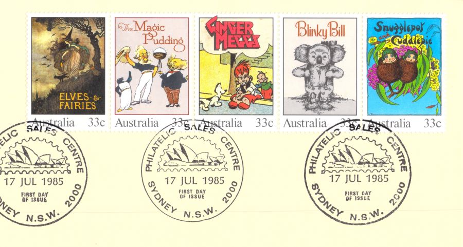 Australiana Classic Children's Books FDC 1985