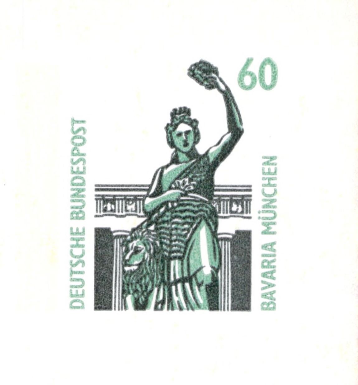 German Federal Post Bravaria Munich 1988 Postcard
