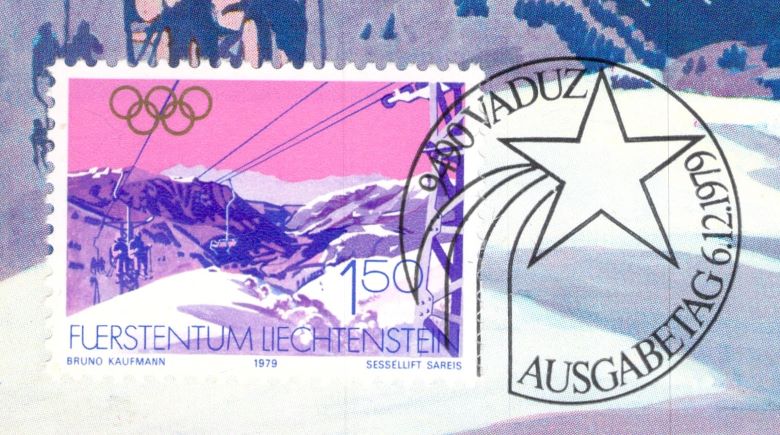 Germany Furstentum Liechtenstein Sareis Chair Lift Postcard - Stamps ...