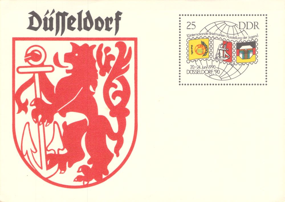 Germany Postcard International Youth Stamp Exhibition