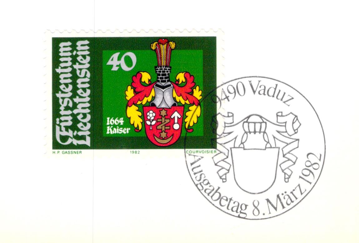 Germany1664 Kaiser Principality Of Liechtenstein 1982 Series 3 Postcard