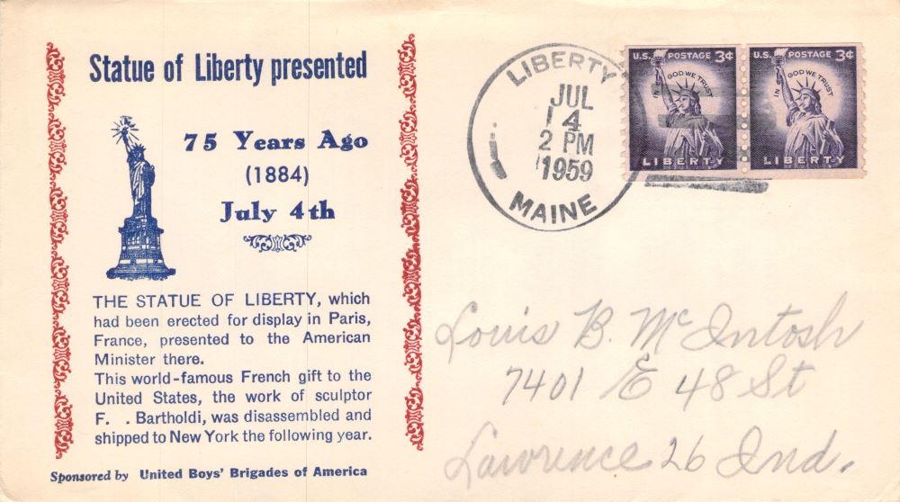 LIBERTY of Venus U.S FDC