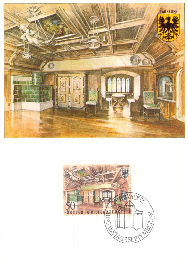 Liechtenstein Schloss Gutenberg Castle 1981 Postcard