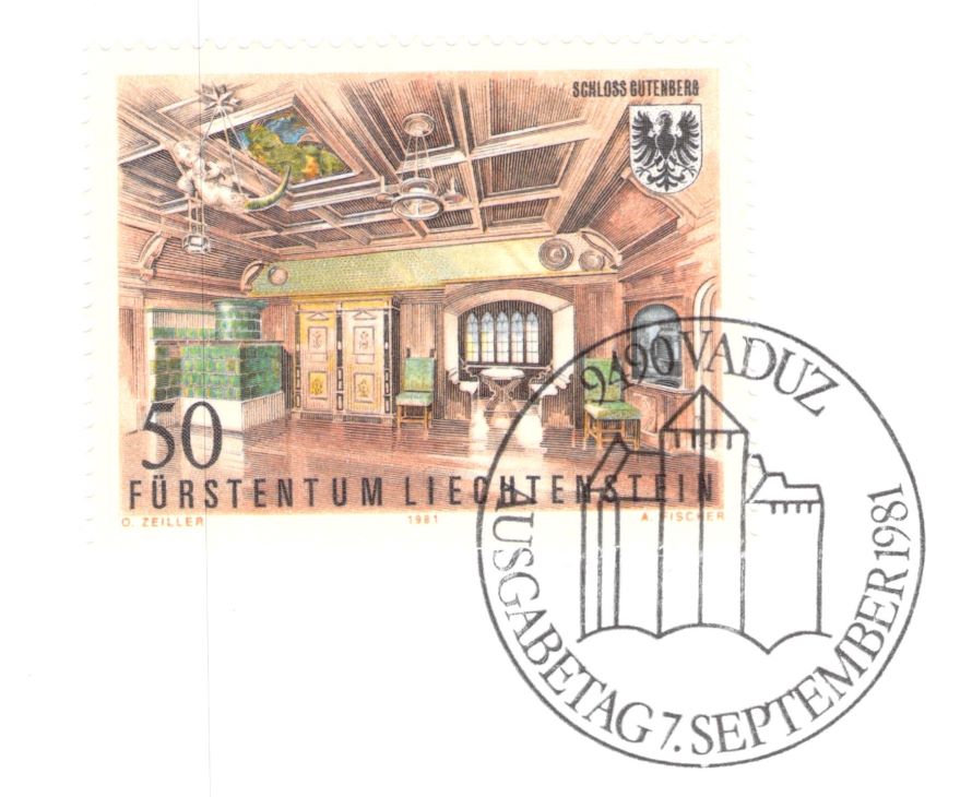 Liechtenstein Schloss Gutenberg Castle 1981 Postcard