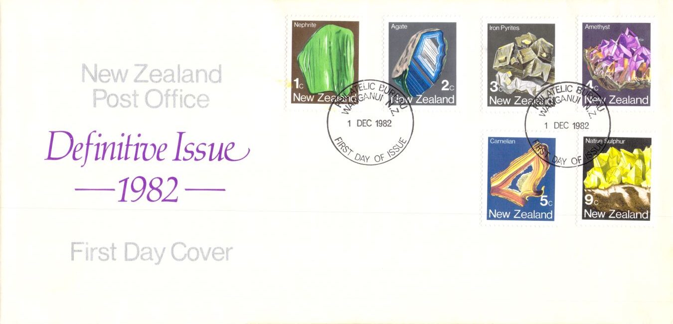 New Zealand Minerals Definitive series 1982 FDC