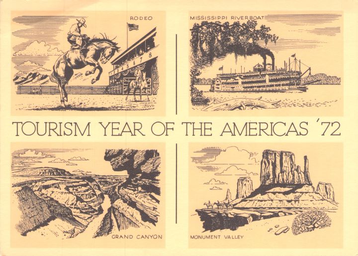 Tourism Year Of The Americas 72 Postcard Series 1 - Stamp Museum