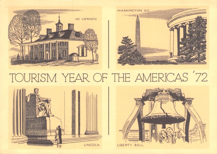 Tourism Year of the Americas 1972 postcard Series 3
