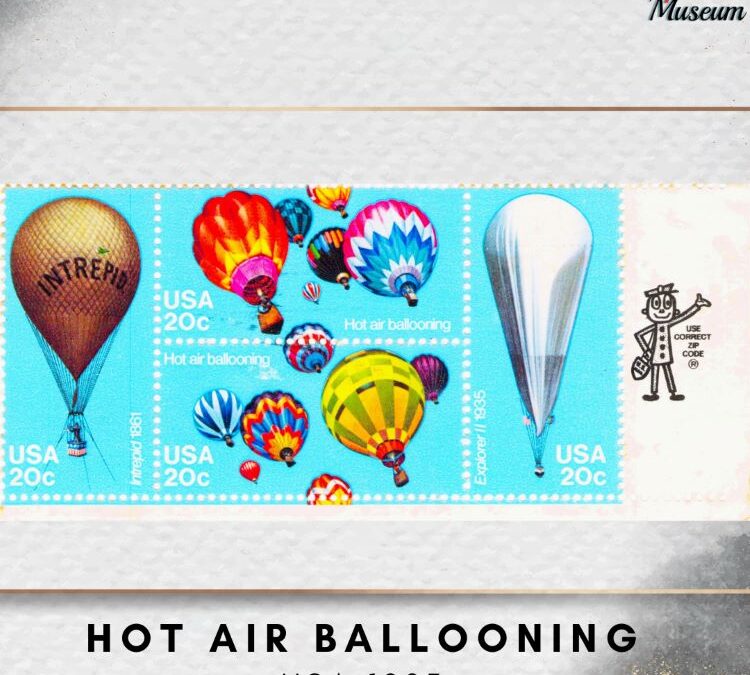 Hot Air Ballooning USA Postage - Stamps Art Museum