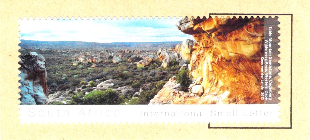 South Africa International Small Letter Mountain 2013 Stamp