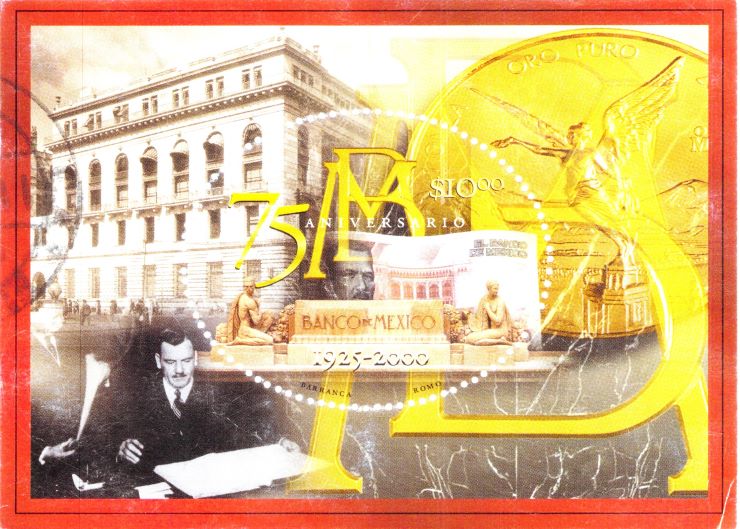 75th Anniversary of the Bank of Mexico Stamp