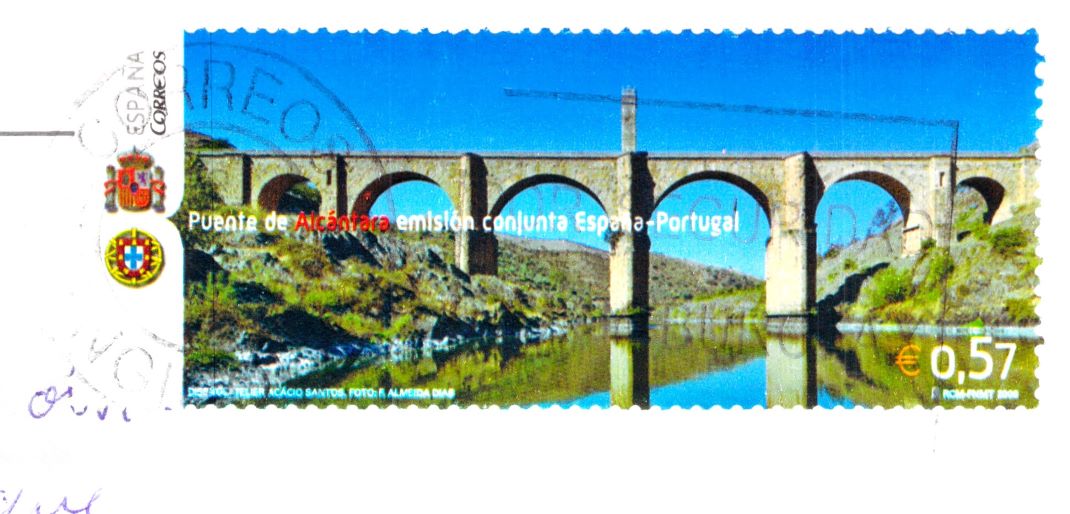 Spain Puente De Cea Stamp