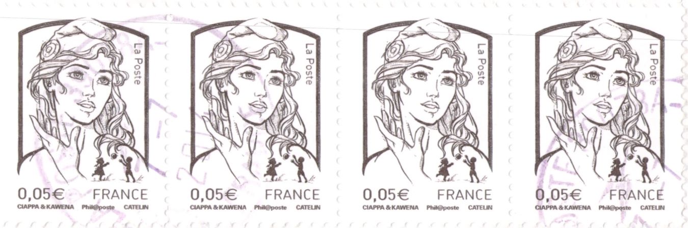 France Ciappa & Kawena Stamp 2013