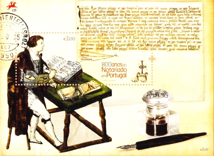 800 years Notariat in Portugal Stamp