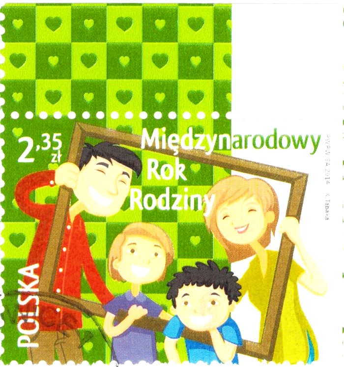 Poland International Year of the Family Stamp