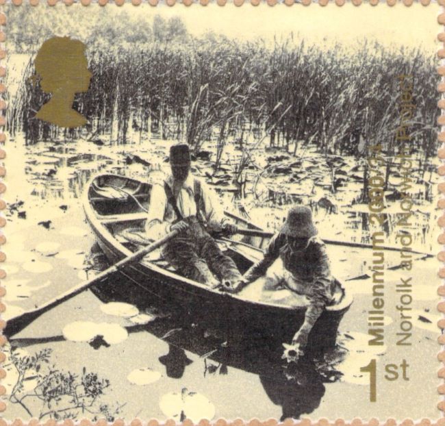 Millennium Norfolk And Now UK Stamp 2000