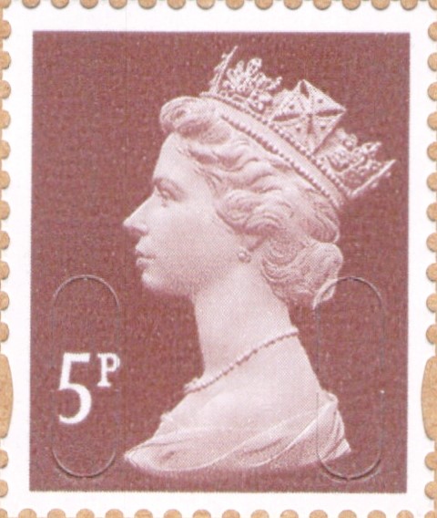 UK Security Machin Stamp 5p 2013