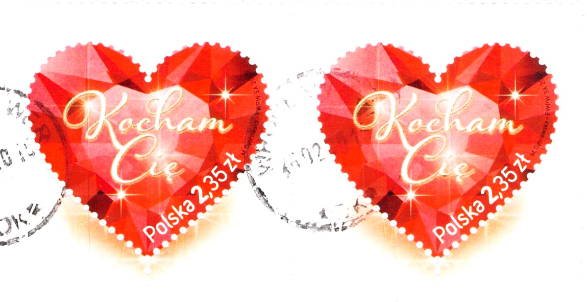 Poland I love You Stamp 2015