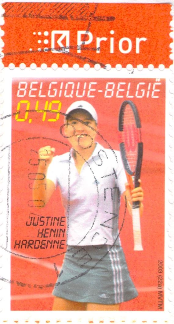 Belgium Postage Justine Henin Hardenne