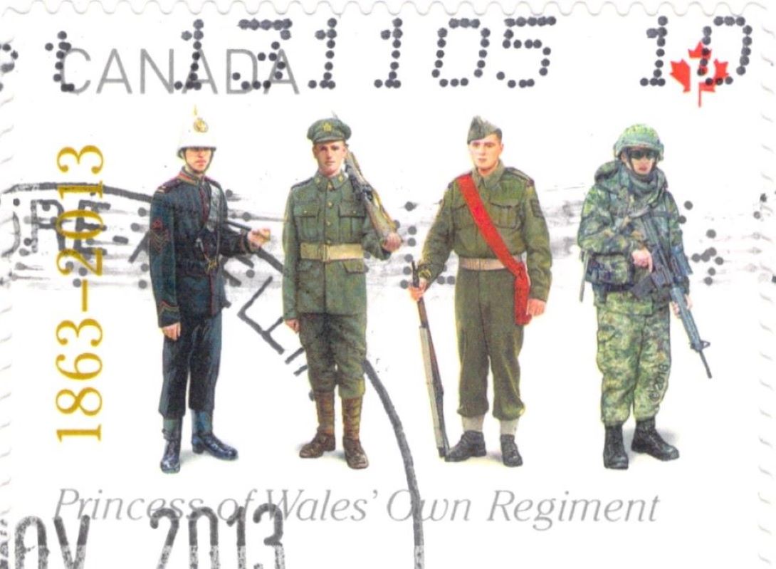 Canada Princess of Wales' Own Regiment Stamp