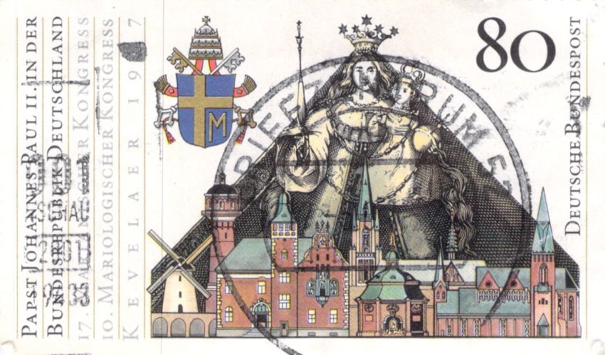 Germany Federal Post Office Pope John Paul 2 Stamp