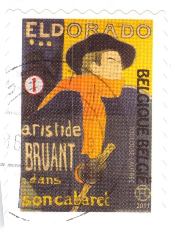 Toulouse Lautrec Belgium Postage