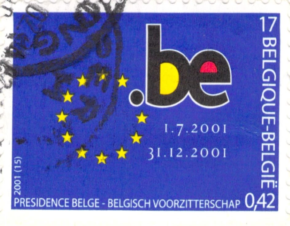Presidence Belgium stamp 2001