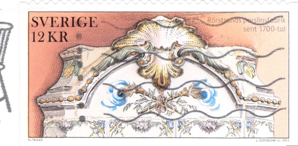 Sweden Rorstrands Porslinsfabrik Stamp 2013