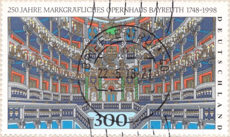250 years of the Margravial Opera House Bayreuth Stamp 1998