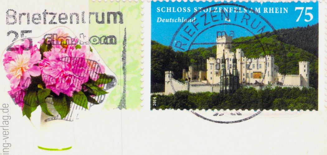 Stolzenfels Castle On The Rhine Germany Stamp