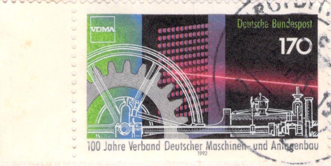 100 years of the Association of German Machinery and Plant Engineering Stamp 1992