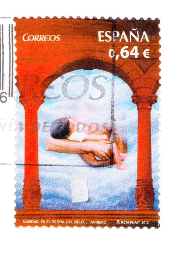 Spain Christmas In The Portal Of Heaven Stamp