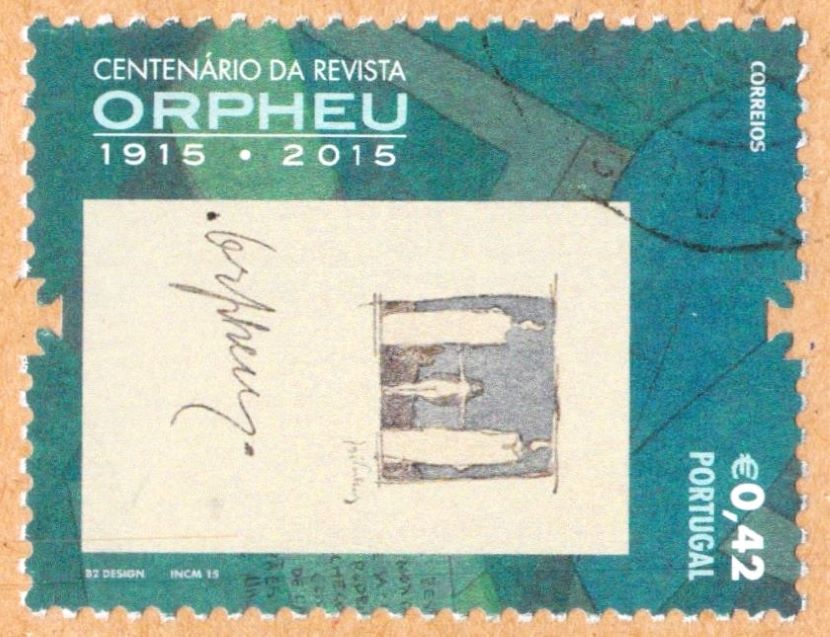 Portugal Of Centennial Of Orpheu Magazine Stamp