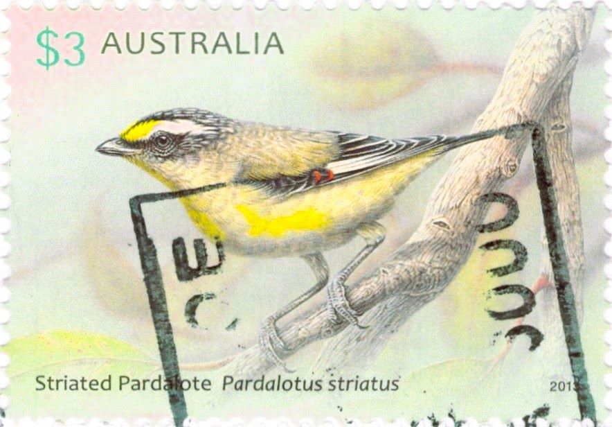 Striated Pardalote Pardalotus Striatus Australia 2013 Stamp