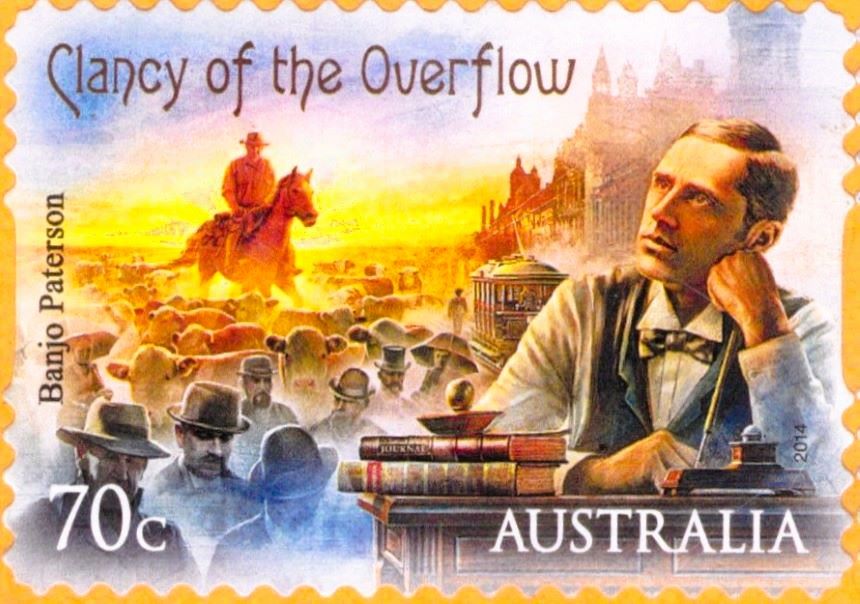 Clancy Of The Overflow Australia Stamp 2014