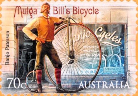 Australia Mulga Bill S Bicycle Stamp 2014 Stamps Art Museum